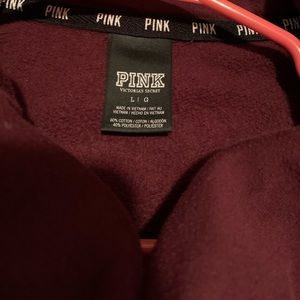 PINK Victoria's Secret Sweaters - Pink Burgundy Cowl Neck Sweater PINK Victoria's Secret Sweaters - Pink Burgundy Cowl Neck Sweater